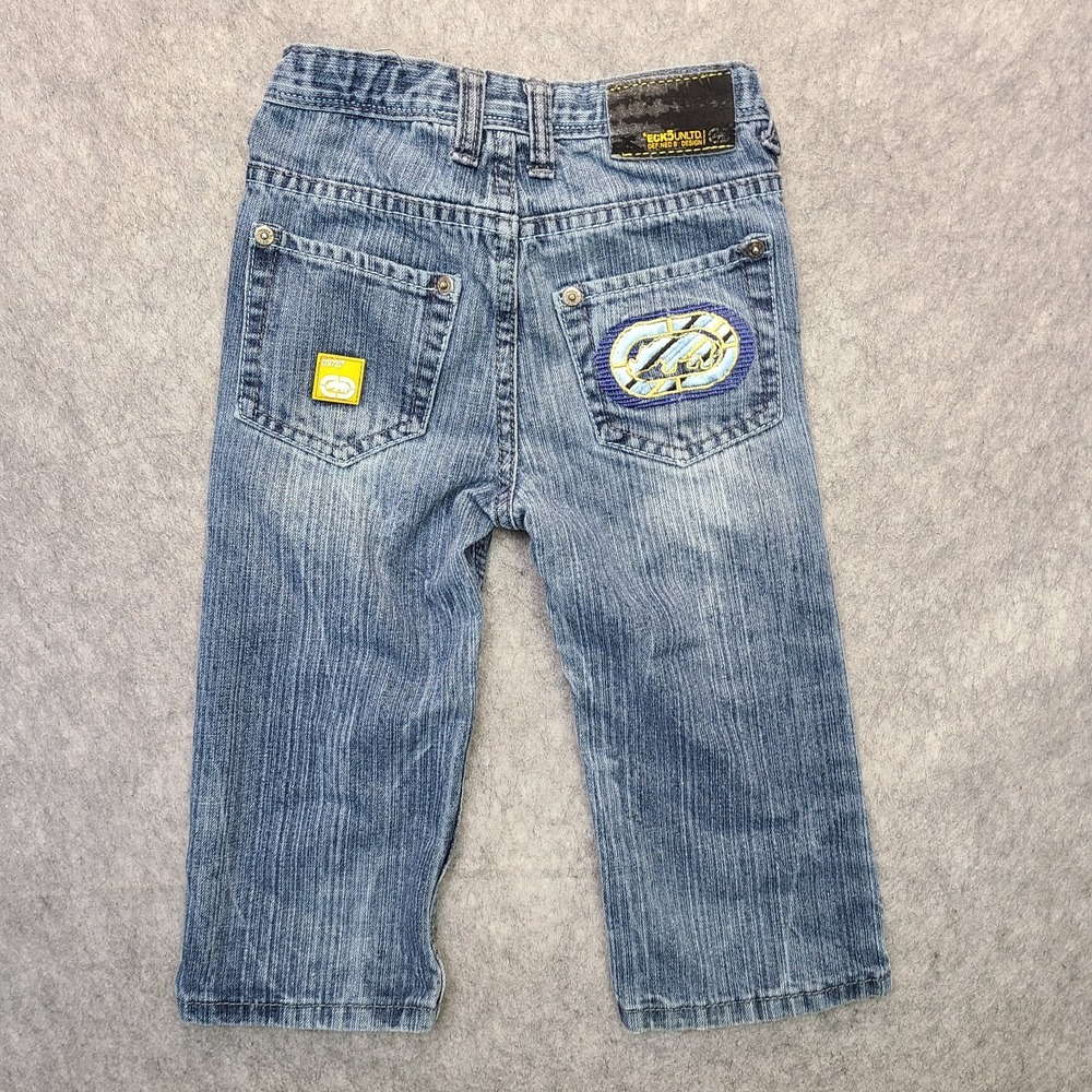 Vintage Y2K Ecko Unltd Jeans Boys 2T Embroidered Baggy Streetwear‎